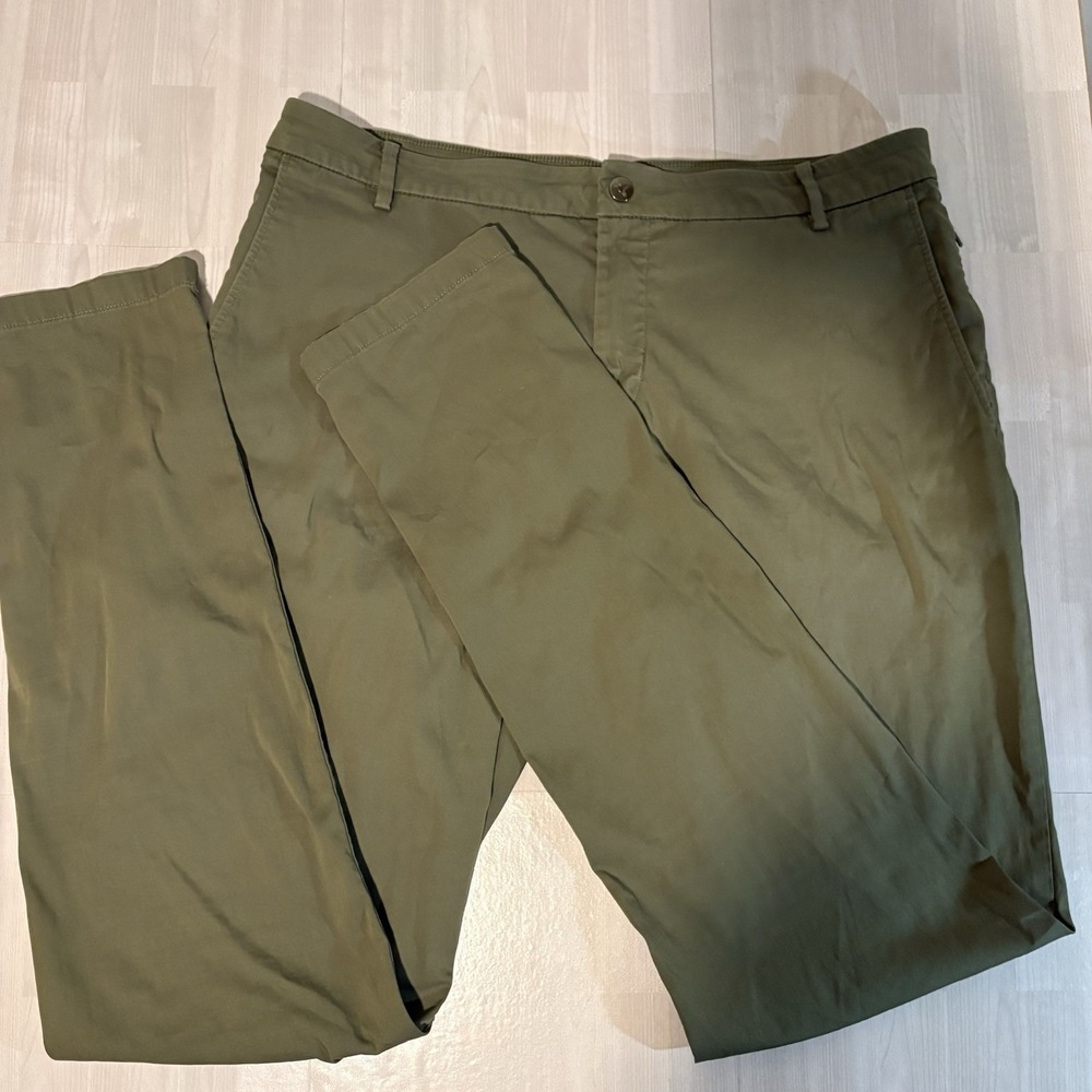 Birddogs Pants Mens 36x36 Green Boomstick Unlined Chino Stretch Golf Performance